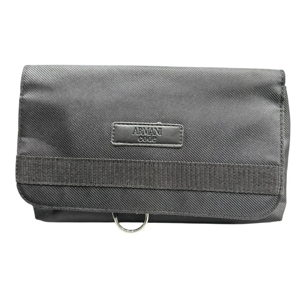 Giorgio Armani Hanging Toiletry Bag | Armani Code Black Travel Organizer